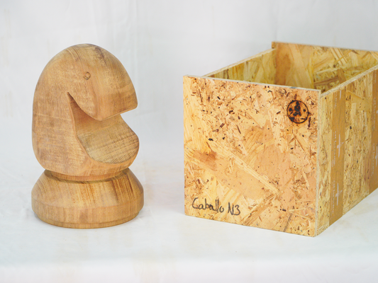 Wooden decorative figure Horse chess