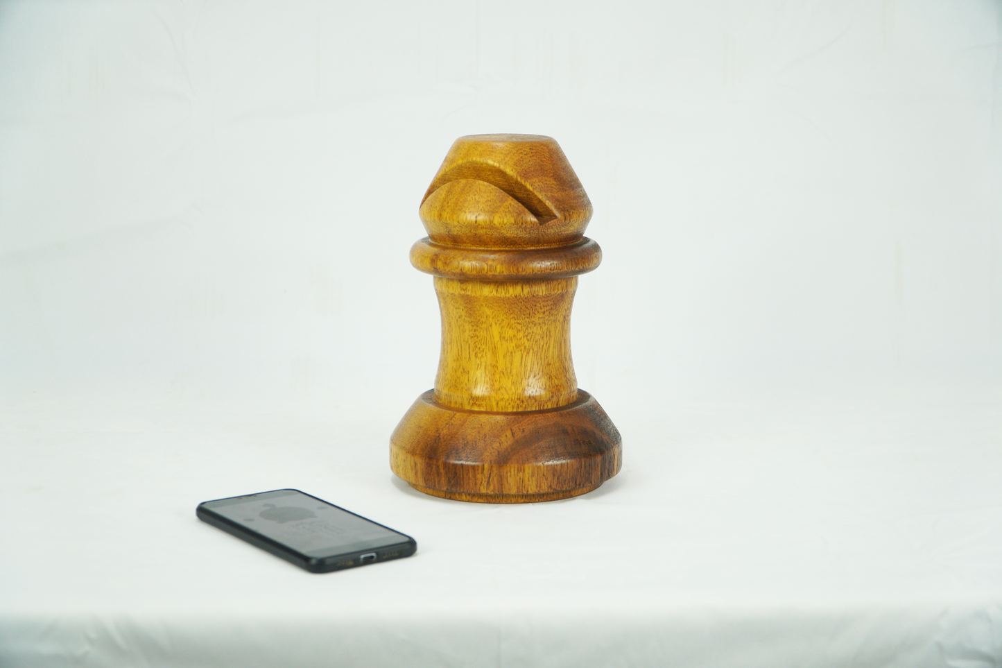 Figura decorativa de madera Alfil ajedrez