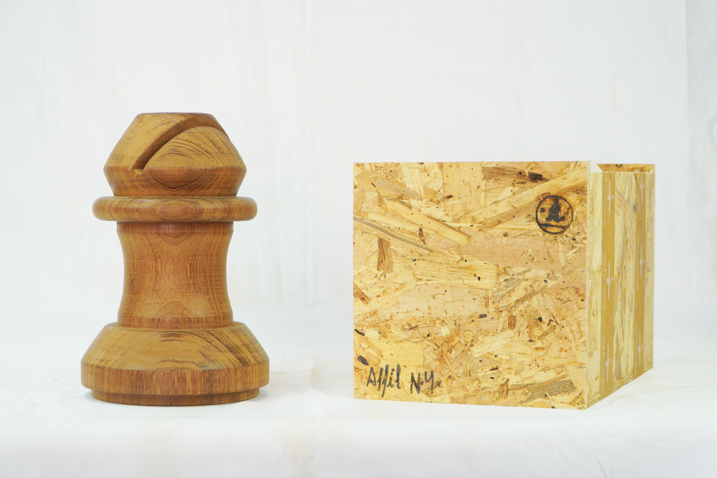 Wooden decorative figure Chess Bishop