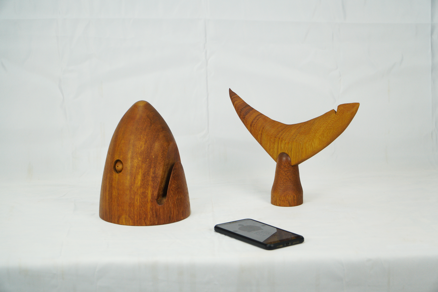 Wooden Shark Head Figure
