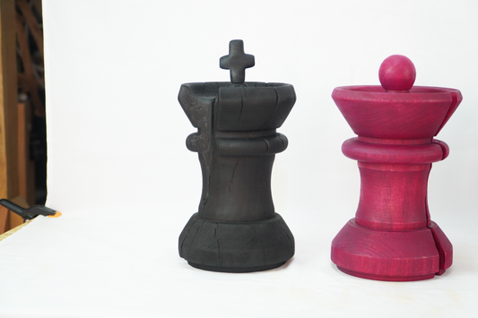 "Chess King" Wooden Decorative Figure