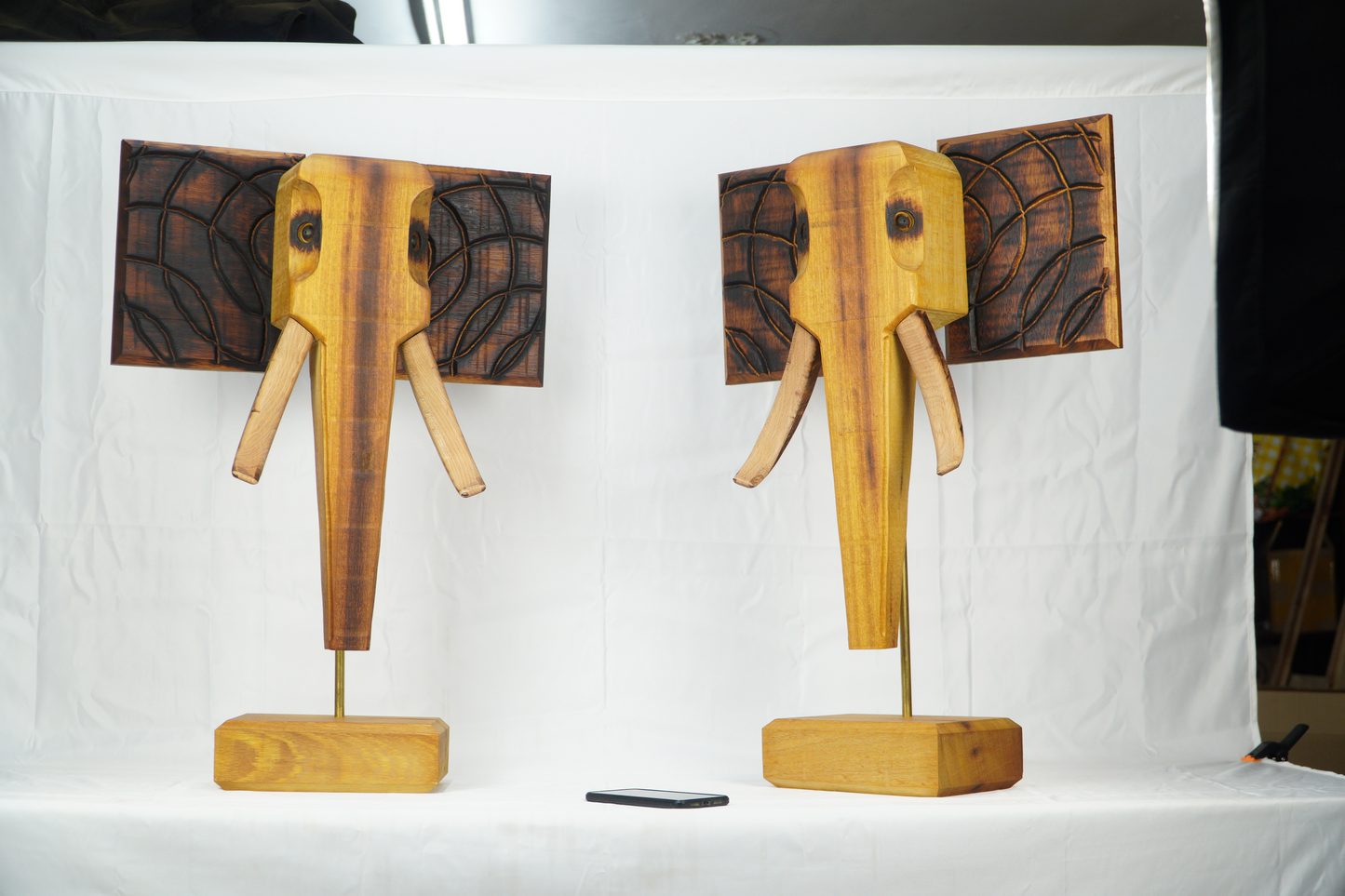 Figura cabeza elefante madera "Elepant"