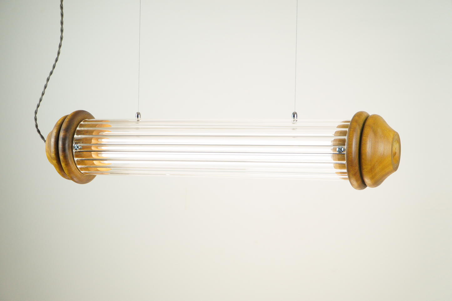 Lámpara suspendida cristal colección "Fi-lamps" (Estriada)