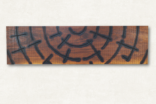 "Medio mil años - Model C" decorative wooden panel